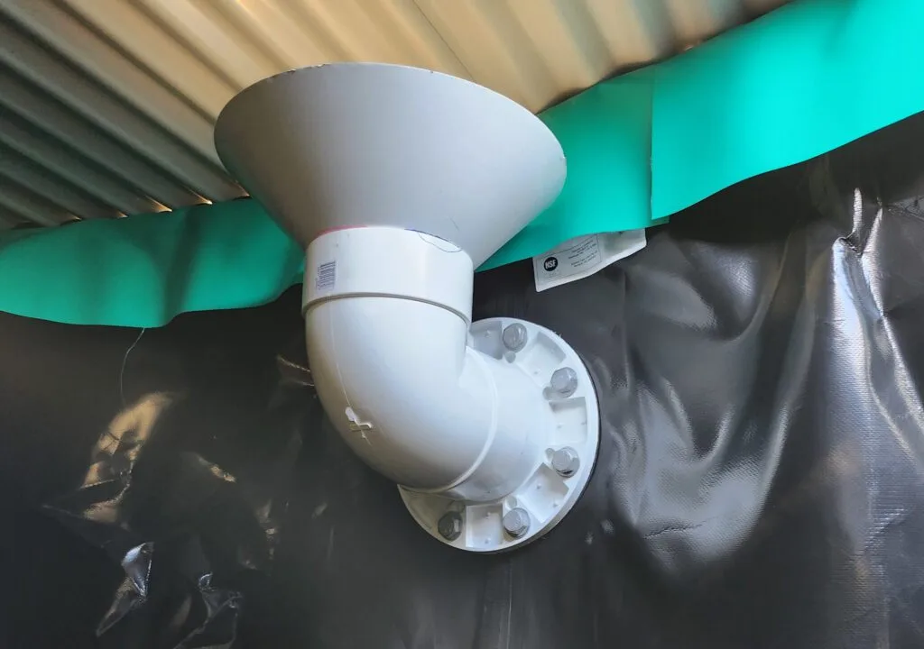 150mm Overflow - Internal | Pioneer Water Tanks (SA) 150mm Megaflow